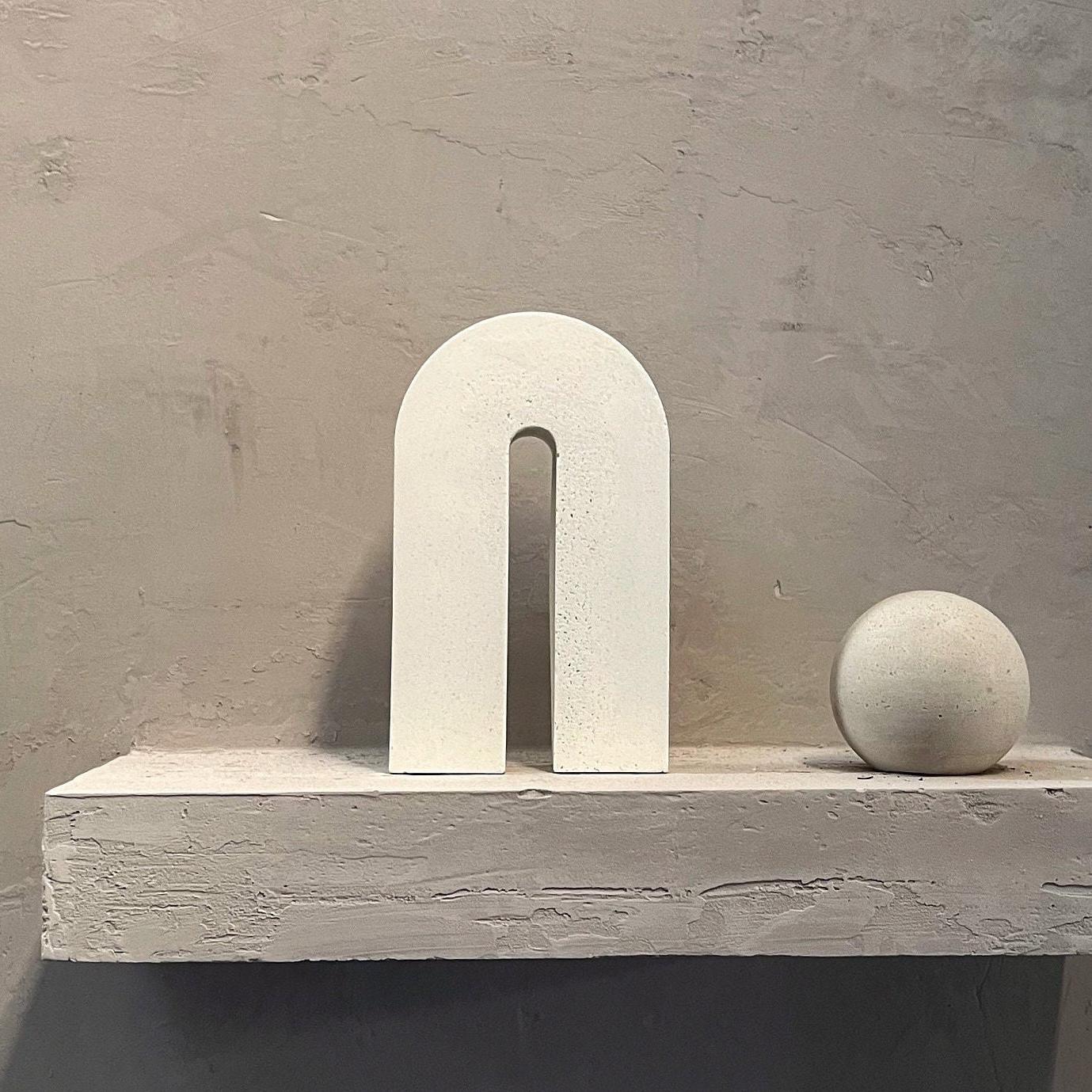 Concrete Sculptural Arch, Standing Arch Decor, Nordic, Decorative Arch, Photo Props, Geometric Ornament, Cement Decor, Modern Decor, Still