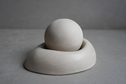 Passive Essential Oil Diffuser, Aromatherapy Ball, Concrete Dome Diffuser, Cement Decor, Fragrance Air Freshener, Diffusing Stone, Japandi