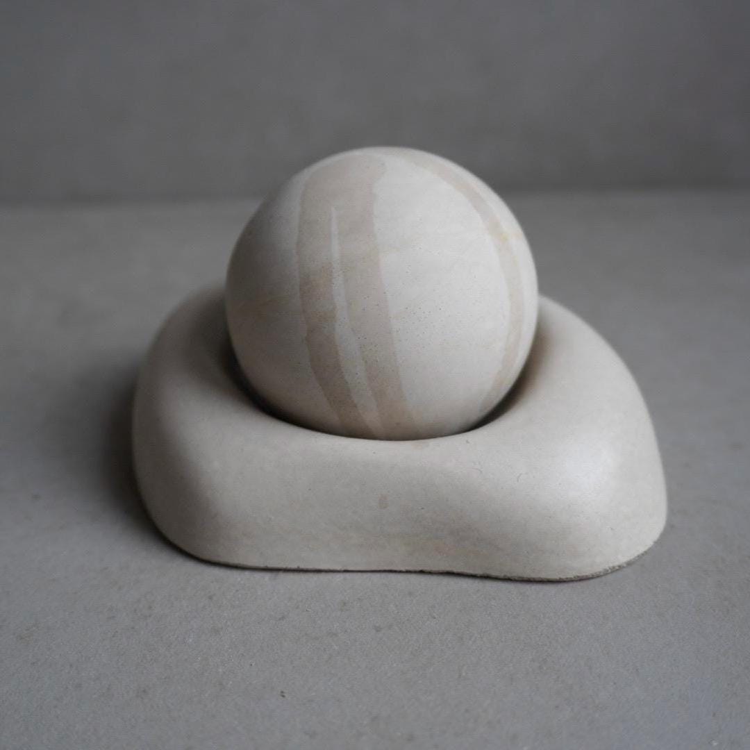 Passive Essential Oil Diffuser, Aromatherapy Ball, Concrete Dome Diffuser, Cement Decor, Fragrance Air Freshener, Diffusing Stone, Japandi