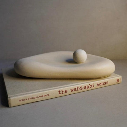 Organic Concrete Tray, Soft Sculptural Catchall, Bean Shaped Jewelry Display, Chunky Japandi Decor, Pebble Trinket Tray, Abstract Dish