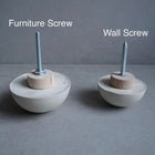 Dome Drawer Pull | Concrete Furniture Hook, Cabinet Handle Hardware, Decorative Semi-Sphere Peg, Dresser Handle, Minimalist Stone Knob
