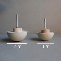 Dome Drawer Pull | Concrete Furniture Hook, Cabinet Handle Hardware, Decorative Semi-Sphere Peg, Dresser Handle, Minimalist Stone Knob
