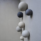Round Cement Hook, Sphere Knob, Hat Hook, Modern Hook, Decorative Peg, Entryway Coat Hook, Wall Storage, Ball Hanger, Natural