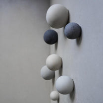 Round Cement Hook, Sphere Knob, Hat Hook, Modern Hook, Decorative Peg, Entryway Coat Hook, Wall Storage, Ball Hanger, Natural