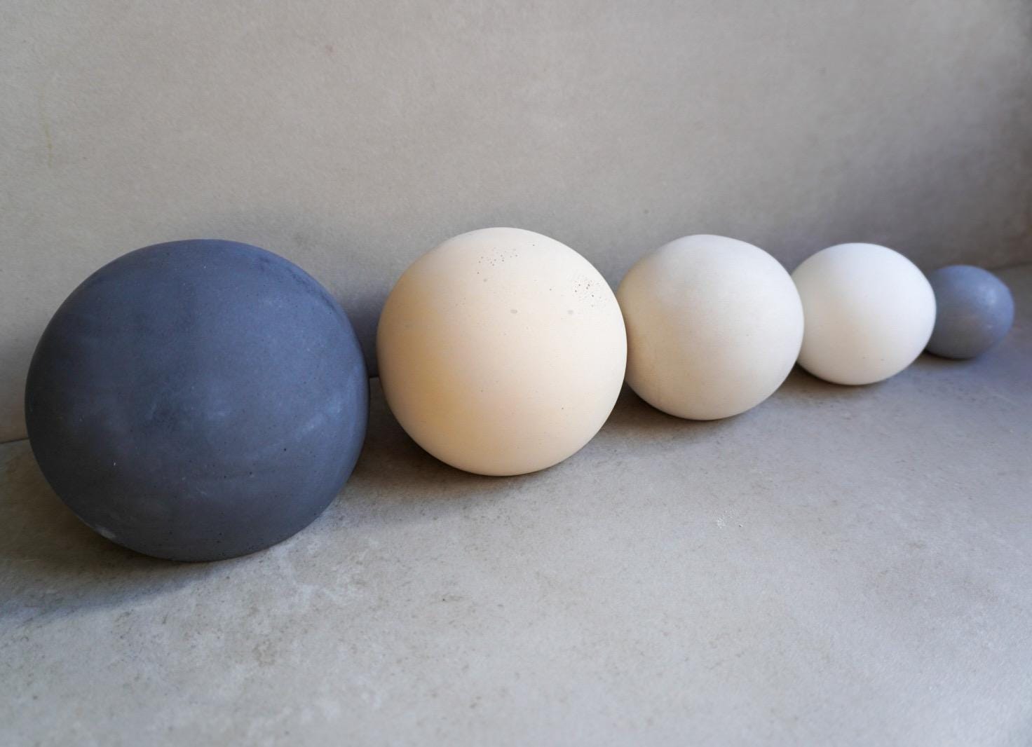 Concrete Paper Weight, Cement Sphere, Letter Press, Cement Decor, Minimalist Decor, Garden Ornament, Concrete Sculpture, Shelf Decor, Modern