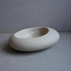 Concrete Ikebana Vase | Kokedama Display Vessel, Bonsai Pot with Drainage, Japandi Pot with Saucer, Pebble Pot, Calm Aesthetic, Wabi Sabi