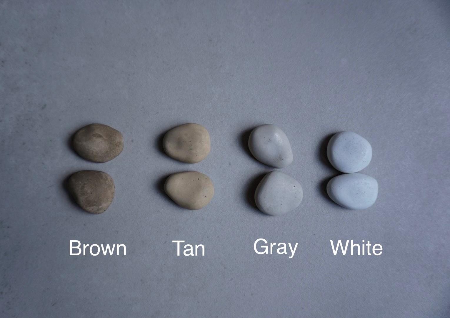 Pebble Magnets | Neodymium Concrete Magnets, Neutral Home Decor, Minimalist Fridge Magnets, River Stone Decor, Wabi Sabi, Calming Aesthetic