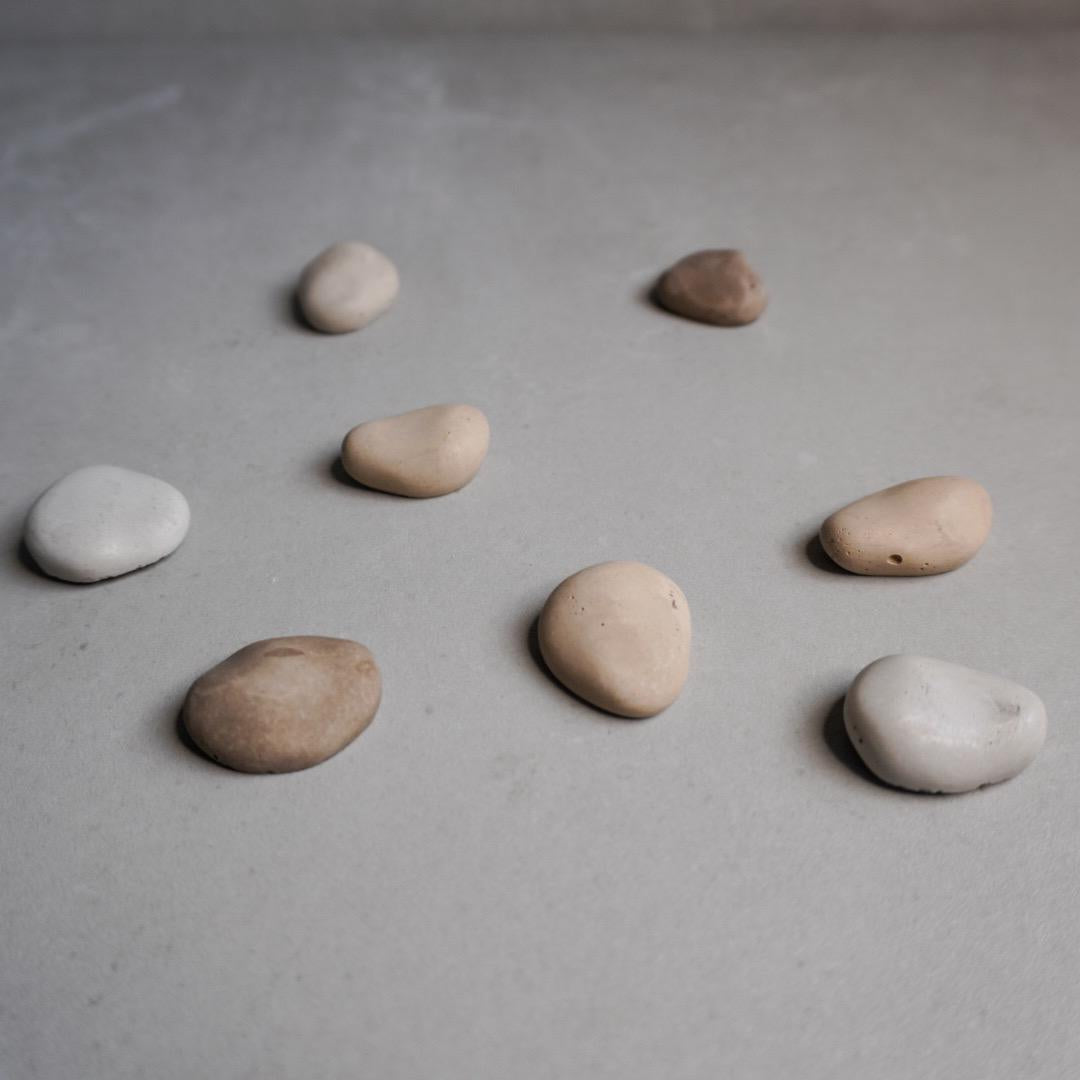Pebble Magnets | Neodymium Concrete Magnets, Neutral Home Decor, Minimalist Fridge Magnets, River Stone Decor, Wabi Sabi, Calming Aesthetic