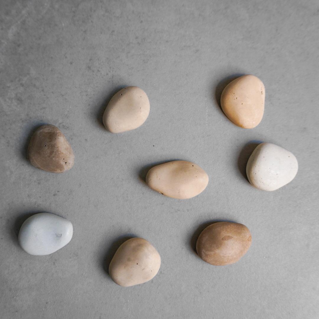 Pebble Magnets | Neodymium Concrete Magnets, Neutral Home Decor, Minimalist Fridge Magnets, River Stone Decor, Wabi Sabi, Calming Aesthetic