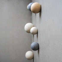 Round Cement Hook, Sphere Knob, Hat Hook, Modern Hook, Decorative Peg, Entryway Coat Hook, Wall Storage, Ball Hanger, Natural