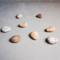 Pebble Magnets | Neodymium Concrete Magnets, Neutral Home Decor, Minimalist Fridge Magnets, River Stone Decor, Wabi Sabi, Calming Aesthetic
