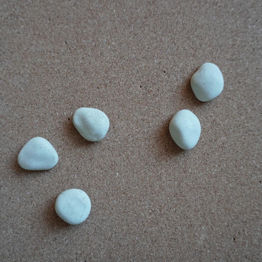 Pebble Concrete Push Pins | Minimalist Thumb Tacks for Cork Board, Neutral Office Decor, Rock Push Buttons, Organic Home Decor, Wabi Sabi