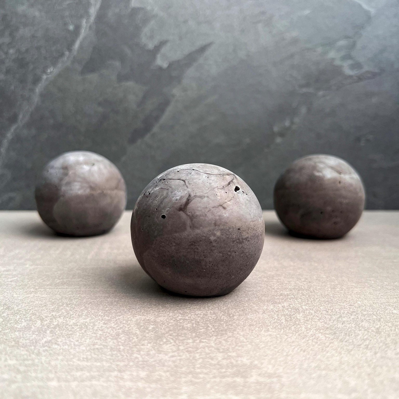 Concrete Paper Weight Sphere - 2.24"