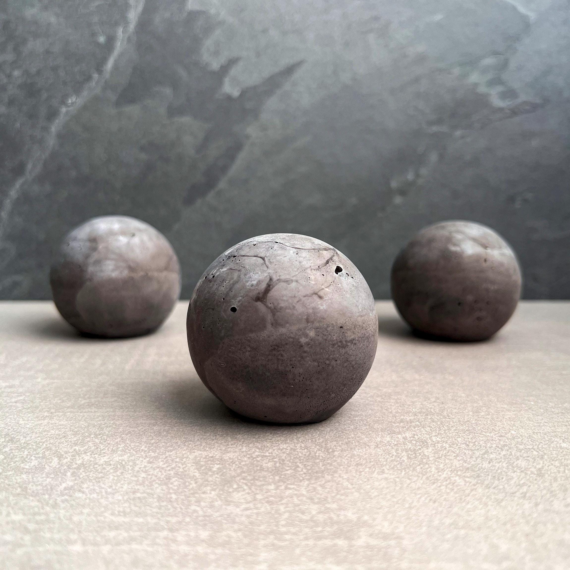 Concrete Paper Weight Sphere - 2.24"