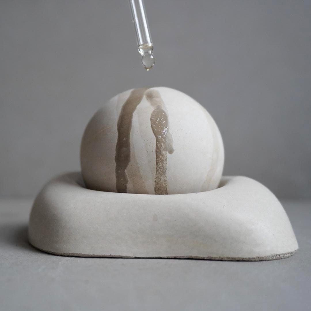 Passive Essential Oil Diffuser, Aromatherapy Ball, Concrete Dome Diffuser, Cement Decor, Fragrance Air Freshener, Diffusing Stone, Japandi