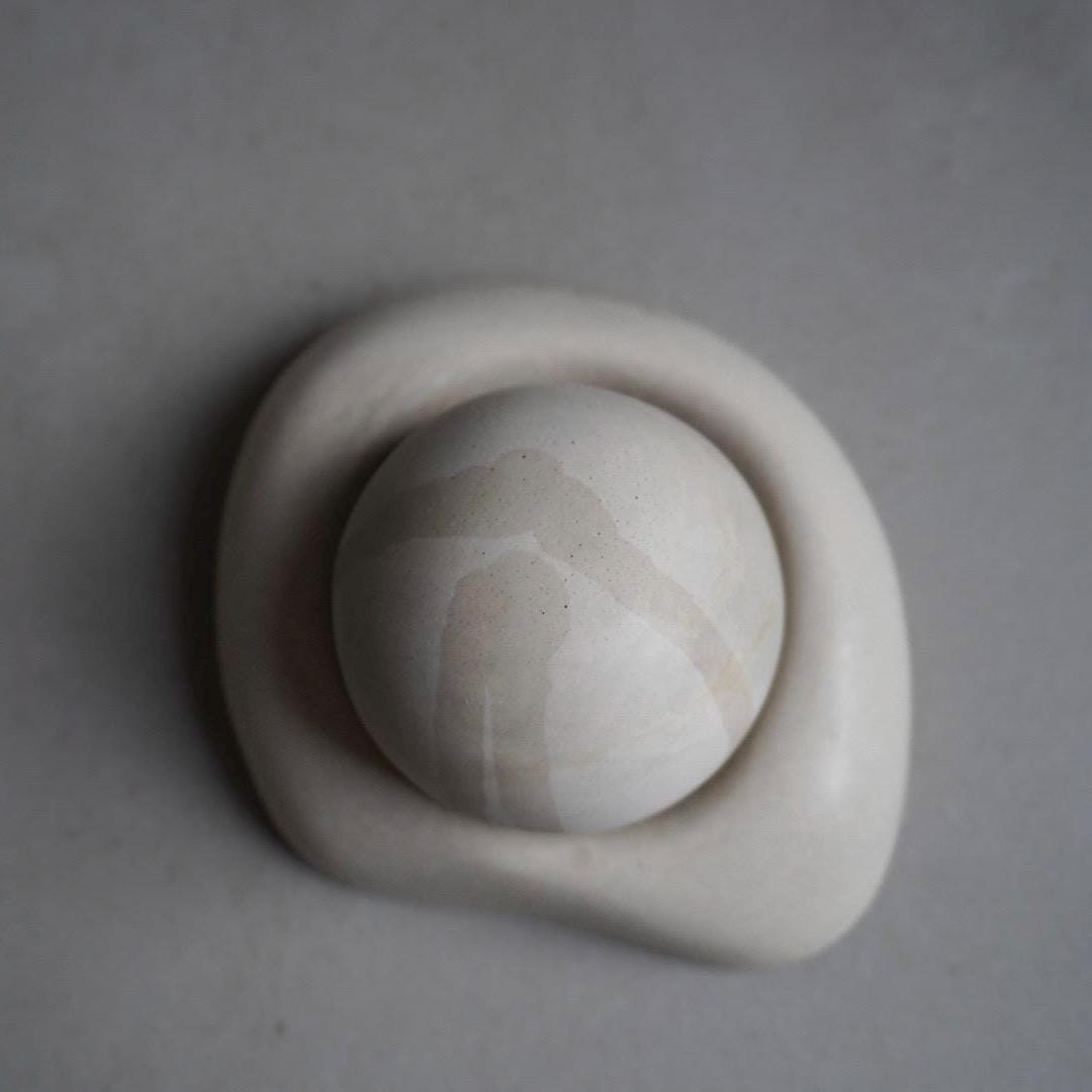 Passive Essential Oil Diffuser, Aromatherapy Ball, Concrete Dome Diffuser, Cement Decor, Fragrance Air Freshener, Diffusing Stone, Japandi