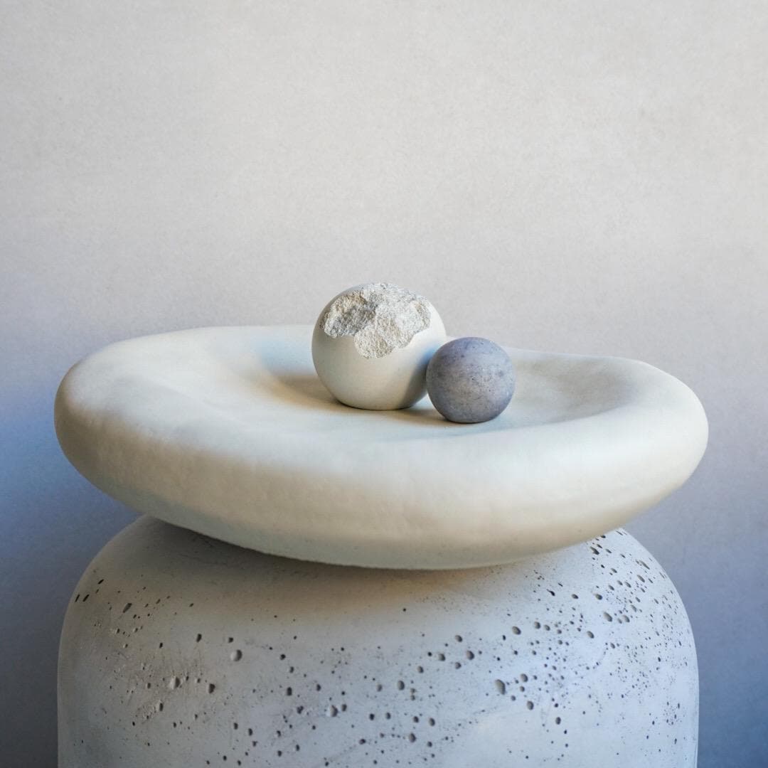 Cove Pebble Concrete Catchall Tray