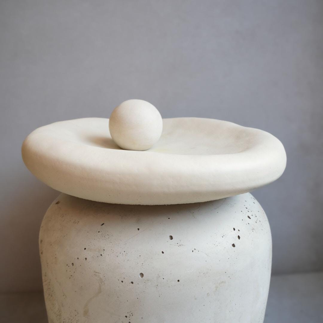 Cove Pebble Concrete Catchall Tray
