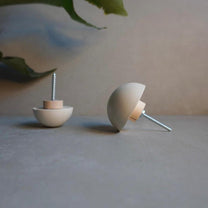Dome Drawer Pull | Concrete Furniture Hook, Cabinet Handle Hardware, Decorative Semi-Sphere Peg, Dresser Handle, Minimalist Stone Knob