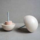 Dome Drawer Pull | Concrete Furniture Hook, Cabinet Handle Hardware, Decorative Semi-Sphere Peg, Dresser Handle, Minimalist Stone Knob