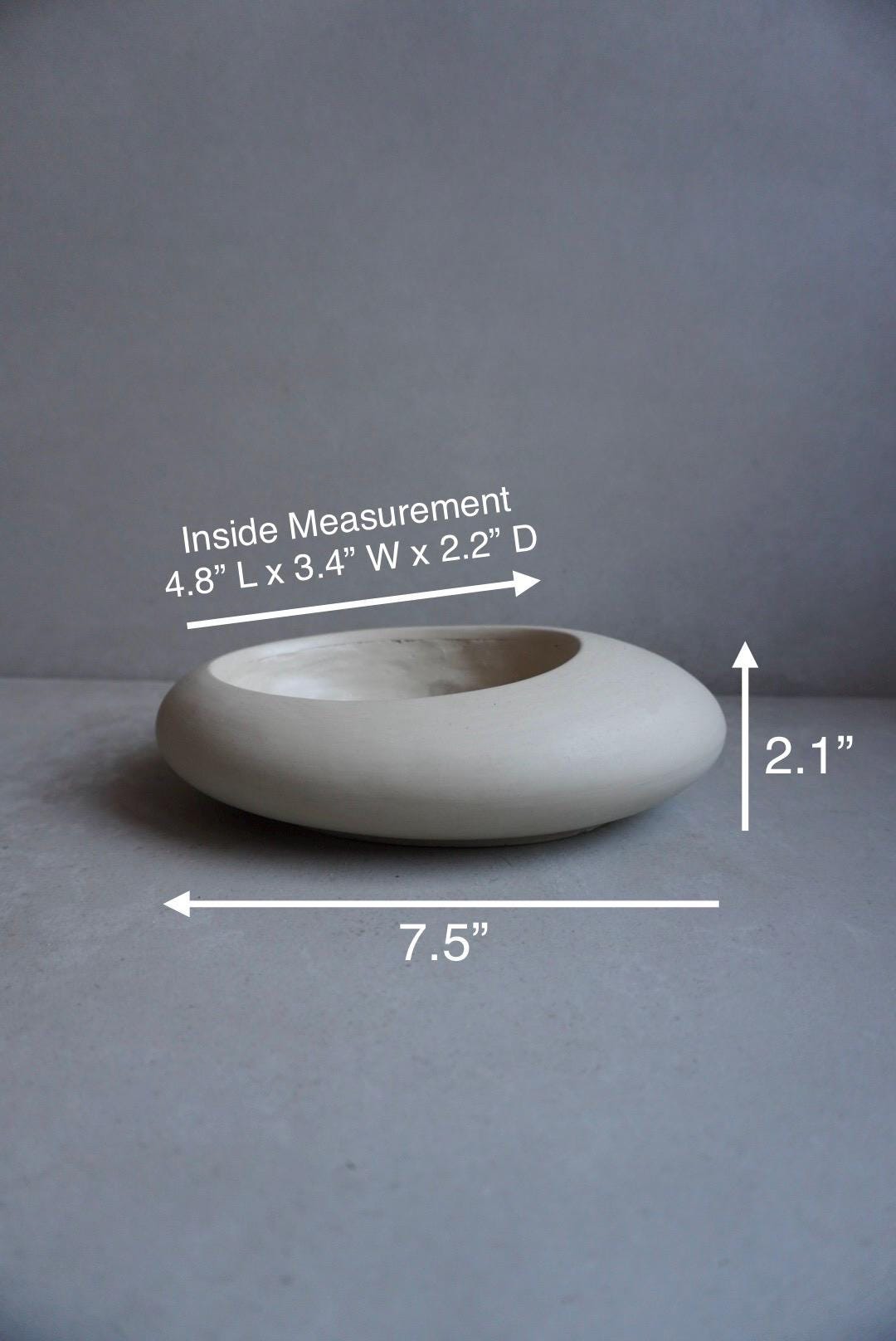 Concrete Ikebana Vase | Kokedama Display Vessel, Bonsai Pot with Drainage, Japandi Pot with Saucer, Pebble Pot, Calm Aesthetic, Wabi Sabi