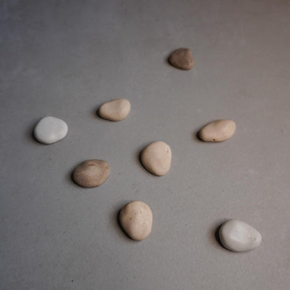 Pebble Magnets | Neodymium Concrete Magnets, Neutral Home Decor, Minimalist Fridge Magnets, River Stone Decor, Wabi Sabi, Calming Aesthetic