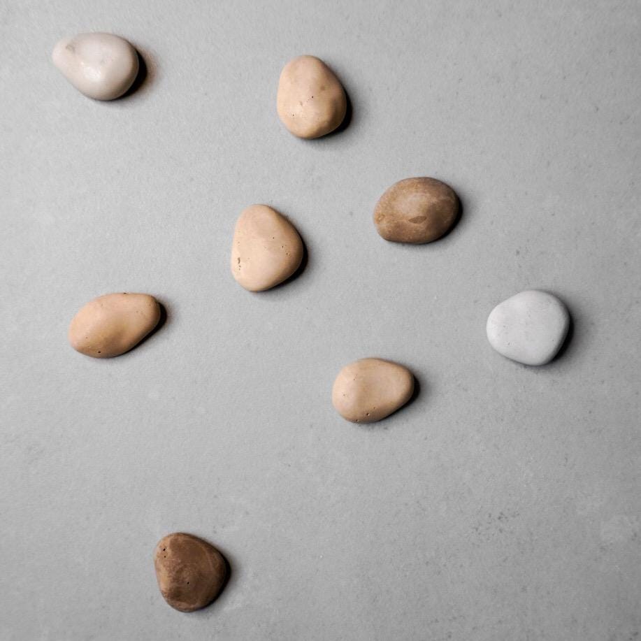 Pebble Magnets | Neodymium Concrete Magnets, Neutral Home Decor, Minimalist Fridge Magnets, River Stone Decor, Wabi Sabi, Calming Aesthetic