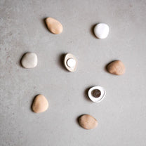 Pebble Magnets | Neodymium Concrete Magnets, Neutral Home Decor, Minimalist Fridge Magnets, River Stone Decor, Wabi Sabi, Calming Aesthetic