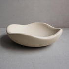 Wavy Concrete Bowl | Asymmetrical Catchall, Decorative Tray, Organic Shaped Trinket Tray, Sculptural Japandi Decor, Curvy Stone Homewares