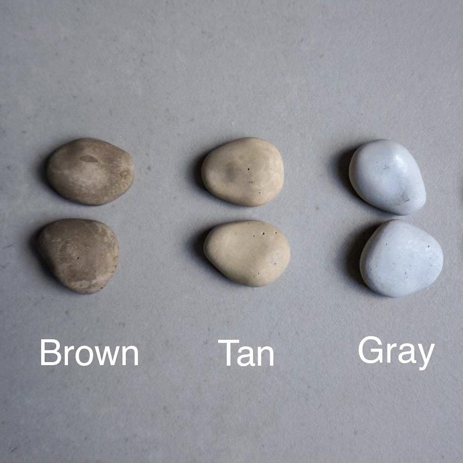 Pebble Concrete Push Pins | Minimalist Thumb Tacks for Cork Board, Neutral Office Decor, Rock Push Buttons, Organic Home Decor, Wabi Sabi