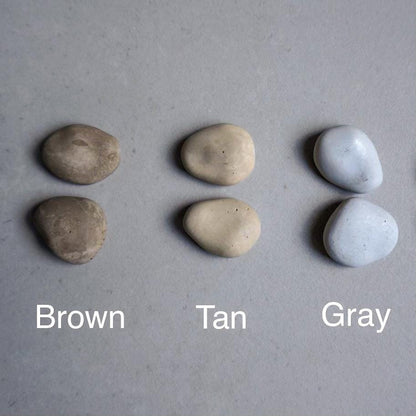 Pebble Concrete Push Pins | Minimalist Thumb Tacks for Cork Board, Neutral Office Decor, Rock Push Buttons, Organic Home Decor, Wabi Sabi