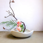 Wavy Concrete Bowl | Asymmetrical Catchall, Decorative Tray, Organic Shaped Trinket Tray, Sculptural Japandi Decor, Curvy Stone Homewares