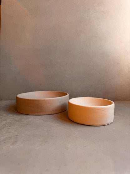 Round Concrete Bowl with Straight Sides | Minimalist Catchall, Decorative Entryway Bowl, Japandi Home Decor, Neutral Decor, Warm Tone Tray