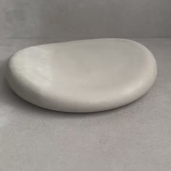 Pebble Tray, Asymmetrical Tray, Oblong Dish, Jewelry Display, Irregular Tray, Trinket Tray, Concrete Decor, Unique Tray, Minimalist, Chunky